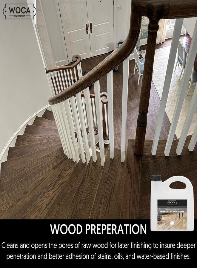 WOCA Intensive Wood Cleaner |1 L| is a concentrated formula for the preparing and treatment of raw wood to accept wood stains, soap finishes, oil finish, hardwax oil finish, UV oiled finish - Image 4
